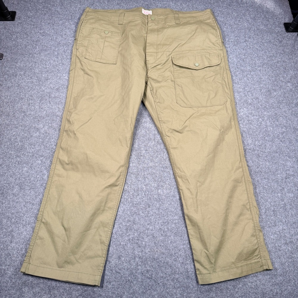 Levis Two Horse 40x30 Measures 41x28 Olive Green Cargo Pants Straight Leg